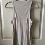 James Perse  Womens Beige Knit Ribbed Tank Top Size Med (2) 100% Cotton Photo 5