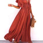 Boutique NEW Womens Sexy Caftan Maxi Boho Long Beach Summer Robe Solid Loungewear Kimono Photo 8