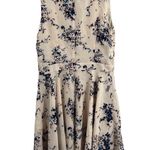 Ali & Jay Pink Blue Floral Satin V Neck A Line Dress Cutout Waist Womens Medium Photo 4
