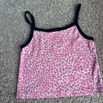 Brandy Melville Pink Cheetah Print Top Photo 1