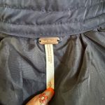 Free People  Midnight Bomber Jacket Full Zip Sateen Navy Blue size Small Photo 4