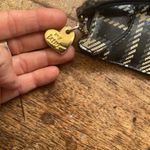 Betsey Johnson  Plaid herringbone Wallet wristlet with gold heart & pink logo Photo 2