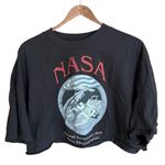 Divided  H&M NASA brown cropped t-shirt size medium Photo 0