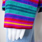 Vintage Adrianna Papell‎ 100% silk blazer jacket, floral print, size 16 Blue Photo 14