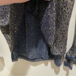 Lulumari Ruffle Sleeve Top Navy Metallic Women’s Size Large NWT Photo 9