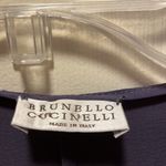 Brunello Cucinelli  Slate Blue Silk Tunic blouse Photo 5