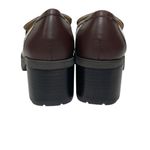 Coach NWOT Women’s Brown Monogram Heeled Loafer Size 9 Photo 3