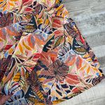 C&C California C+C California linen blend botanical short sleeve midi dress size large D2 Photo 6