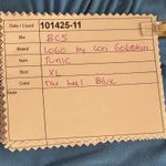 LOGO By Lori Goldstein  Tunic Top Blue XL Photo 12