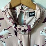 Karl Lagerfeld  Paris - gathered mock neck floral printed tank in size med. Photo 2
