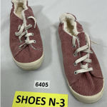 Time & Tru Womans Lace Up Casual Fashion Sneakers Pink Size 8 Lined Photo 0