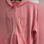 SKIMS Pink French Terry Zip-Up Hoodie Size Medium Photo 2