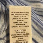 Chico's Chico’s blue watercolor short sleeved top jewel bar neckline‎ size 0/US small Photo 6