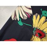 Tucker Silk Crepe de Chine Floral Collared Long Sleeve Dress XS Photo 5