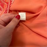 Ramy Brook  Pink and Orange Flutter Sleeve Ruffled Silk Blouse Photo 5