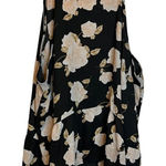 Torrid Blouse Women's Size 4x Georgette Drop Waist Halter Top Floral Roses Photo 0