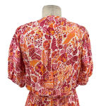 Poupette St. Barth Mini Bona V Red Chagal Printed Pink Orange Dress Size Small Photo 9