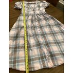 Hill House  Home Sabrina Plaid Maxi Midi Dress size Large Photo 6