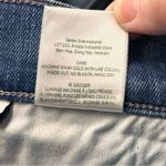 Edwin Pixie 9” Mid Rise Skinny Womens Size 24 Blue Denim Jean Five Pocket Zipper Photo 4