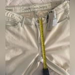 Calvin Klein Ankle Skinny Jeans NWT $69.50 Size 8 Beige With Light Blue Trim Photo 5