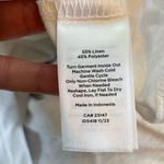 Talbots NEW White Linen Blend Beaded V-Neck Top Shirt Size XL Photo 5