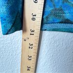 One World  Blue Embroidered Rhinestone Y2K Tunic Blouse Womens L Maximalist Top Photo 9