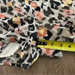 Hutch  Anthropologie Ivory Surplice Leopard Short Sleeve Romper 4 Photo 12