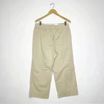 J.Crew  Khaki Wide Leg Pants Women’s Ankle Pull On Astrid Size Large Photo 7