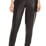Spanx  Faux Leather High Rise Pull-On Jogger Pants Black Womens Size M 29” Inseam Photo 0