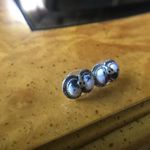 Natural White Buffalo Sterling Silver Snake Earrings Photo 2