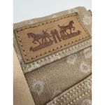 Levi's Womens NEW  Mid-Rise Tan Beige Stretch Denim Shortie Jean Shorts  SIZE 8 Photo 6