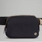 Lululemon  Velour Belt Bag 1L Black/Gold NEW Rare Authentic Photo 1