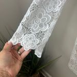 Tahari NWT Ivory White Floral Lace 3/4 Sleeve Dress SZ 6 Bridal Shower Night Out Photo 3