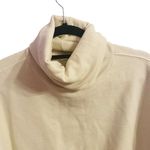 AGOLDE Balloon Sleeve Ribbed Turtleneck Sweatshirt Size S Off White 100% Cotton Photo 4