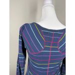 OP Vintage Y2k Striped Ribbed Long Sleeve Top Sz XS Fitted 2000s Thermal Photo 4