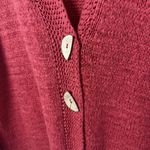 Sigrid Olsen Red Button Up Cardigan Colorful Classic Modest Lagenlook XL Photo 4