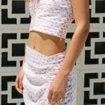 ZARA  Ditsy Floral Midi Skirt Side Slit Summer Size Medium Photo 0