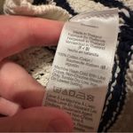 Madewell  Crochet-Knit Crewneck Sweater‎ Sleeveless Tank in Striped Sz L NEW Photo 8