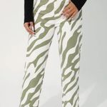 SheIn Petite Zebra Stripe Jeans Photo 0