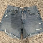 AGOLDE Cutoff Denim Shorts Photo 2