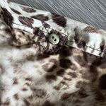 W By Worth Womens Leopard Button Up Top Size P Photo 3