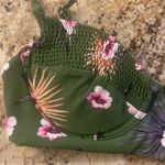 Tori Praver  Swimwear Green Floral Bikini Top Small Support Beach‎ Swim Vacation Photo 1