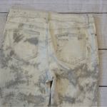 Chico's Chico’s So Slimming Girlfriend Slim Leg Crop White Gray Tie Dye Photo 11