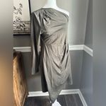 Pretty Garden Asymmetrical One Shoulder Olive Green Dress size XL Party cocktail Photo 1