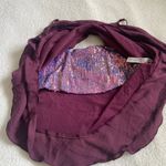 Free People Turn It On Camisole in Plum Vetiver Bloom Cropped Sequin Top Sz S Photo 6