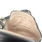 Gucci Princetown Horsebit Mules Leather Lace Overlay Black Tan Size 37 Photo 6