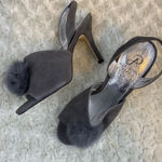 Adrianna Papell suede sling back peep toe pumps 6.5 Photo 0