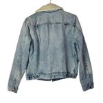 Levi's  Light Blue Wash Red Tab Sherpa Lined Denim Trucker Jacket L Photo 2