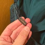 La Femme NWOT  28619 Emerald Lace Rhinestoned Halter Neck Gown Photo 4