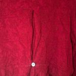 Vintage K Studios Red Floral Pattern Open Front Blouse Size 14 Photo 3